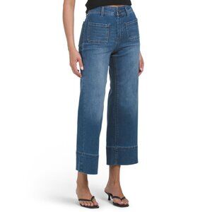 OAT NEW YORK Lumina Medium Wash Faux Seam Cuff Jeans